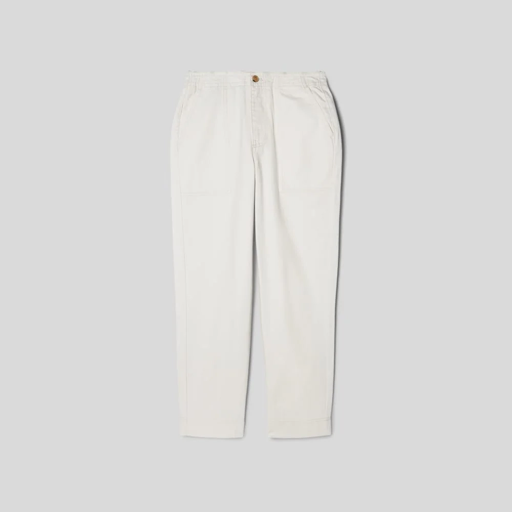 The Organic Cotton Herringbone Pant | Bone (5)