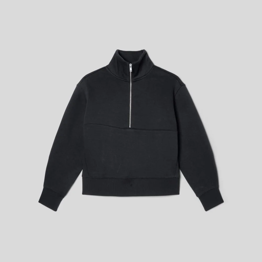 The ReTrack Half-Zip Sweatshirt | Black (4)