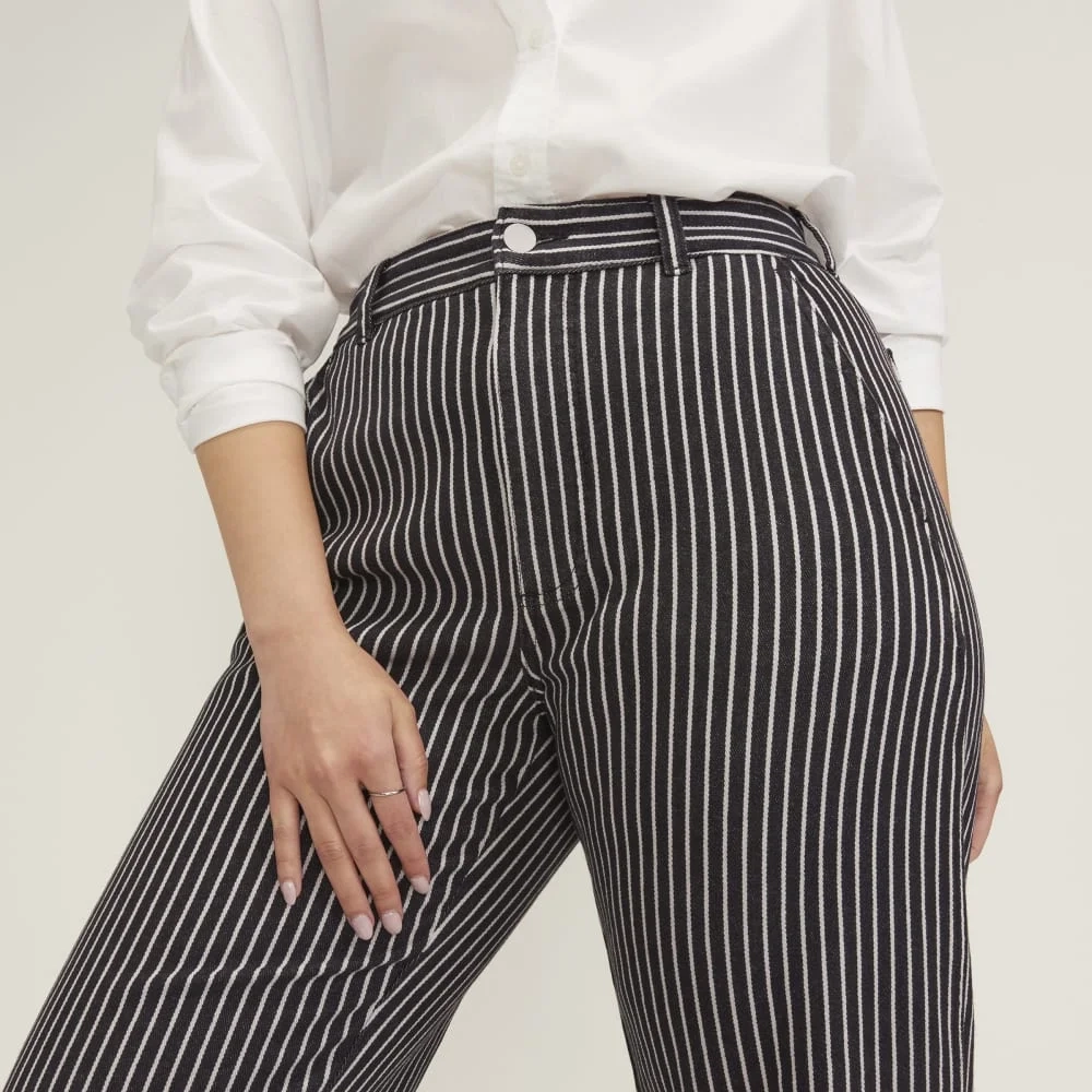 The Utility Barrel Pant | Black / Bone | Regular (3)