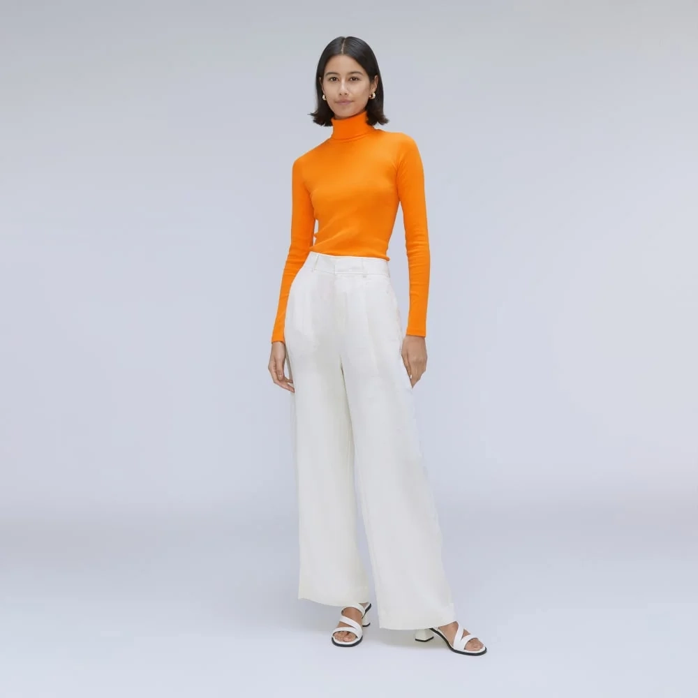The Luxe Micro-Rib Turtleneck | Turmeric (4)