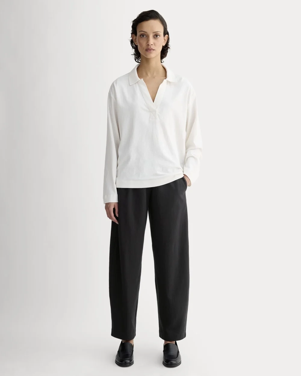 The Off-Duty Barrel Pant | Black