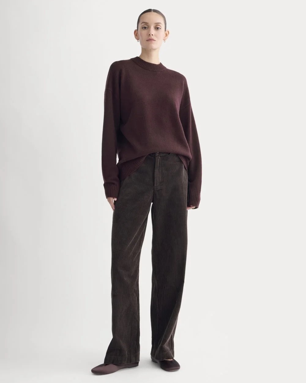 Cashmere Boyfriend Sweater | Wine (5)