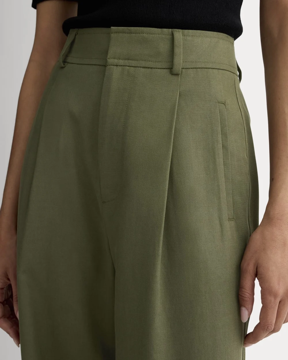 The Draper Pleated Pant in Buttersmooth | Kalamata | 30" Inseam (6)