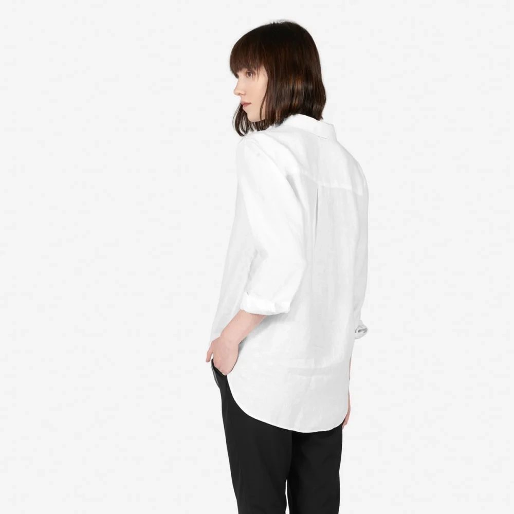 The Must-Have Shirt in Linen | White (6)