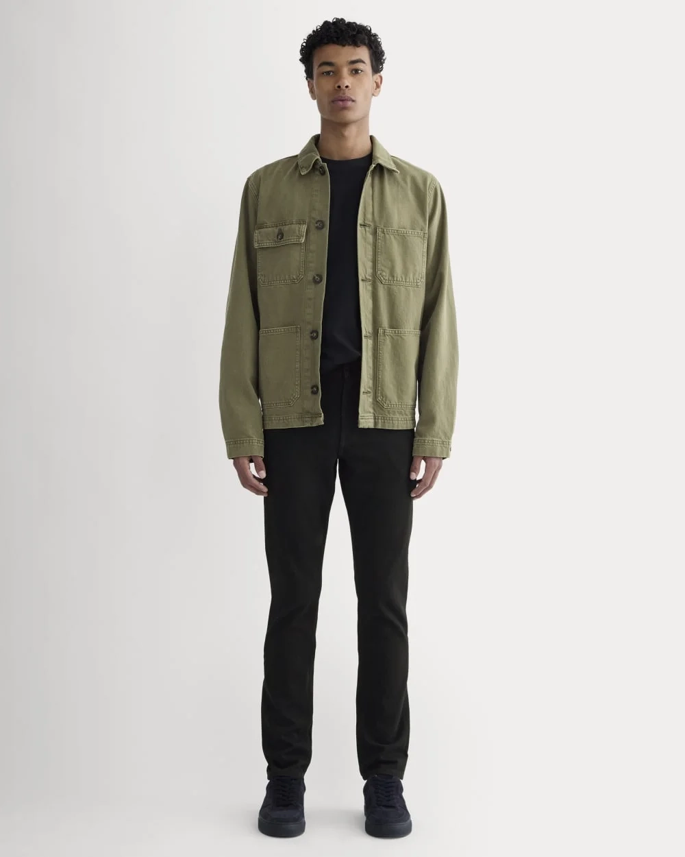 The Slim 4-Way Stretch Organic Jean | Uniform  | Black