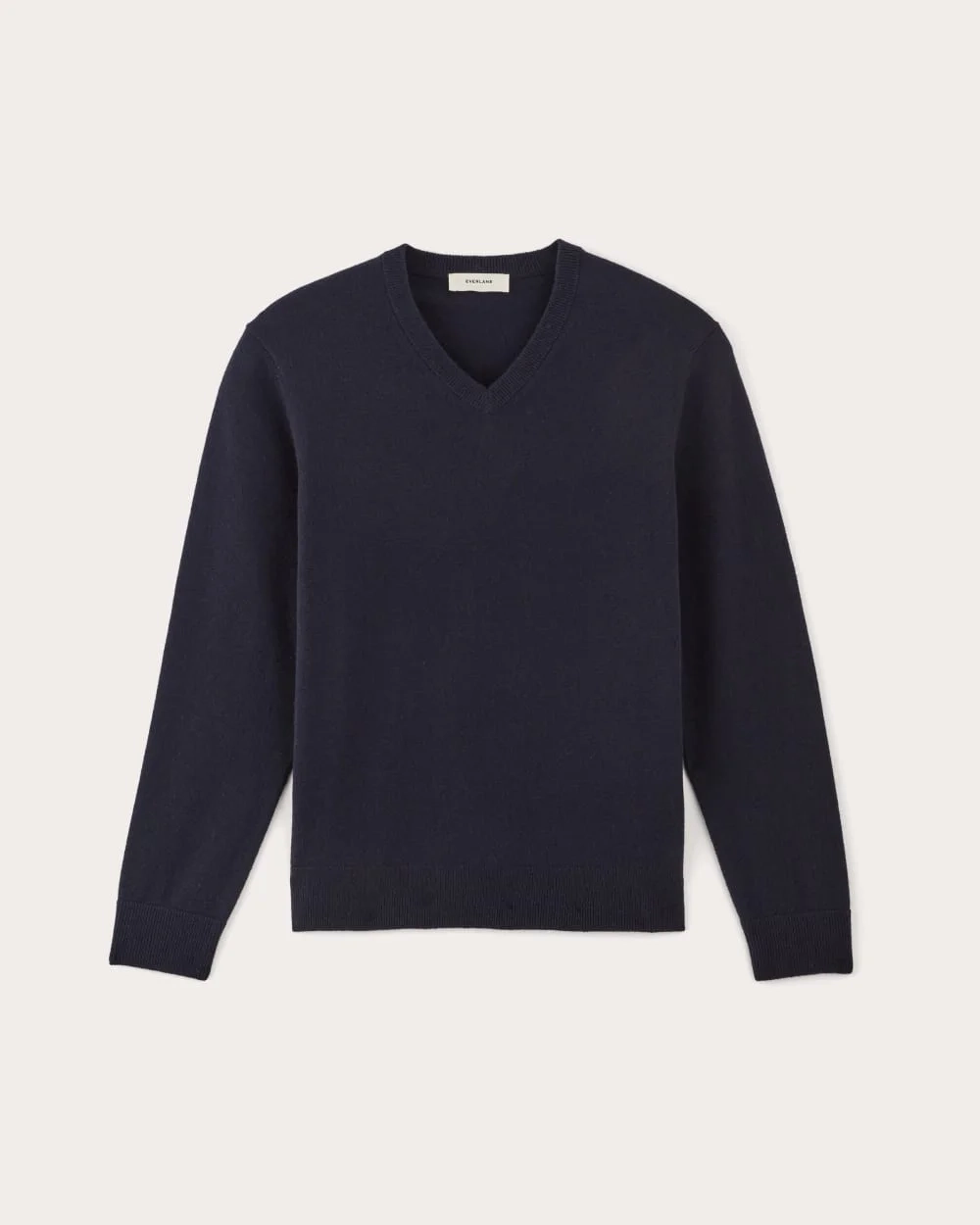 The Cashmere V-Neck Sweater | Navy (4)