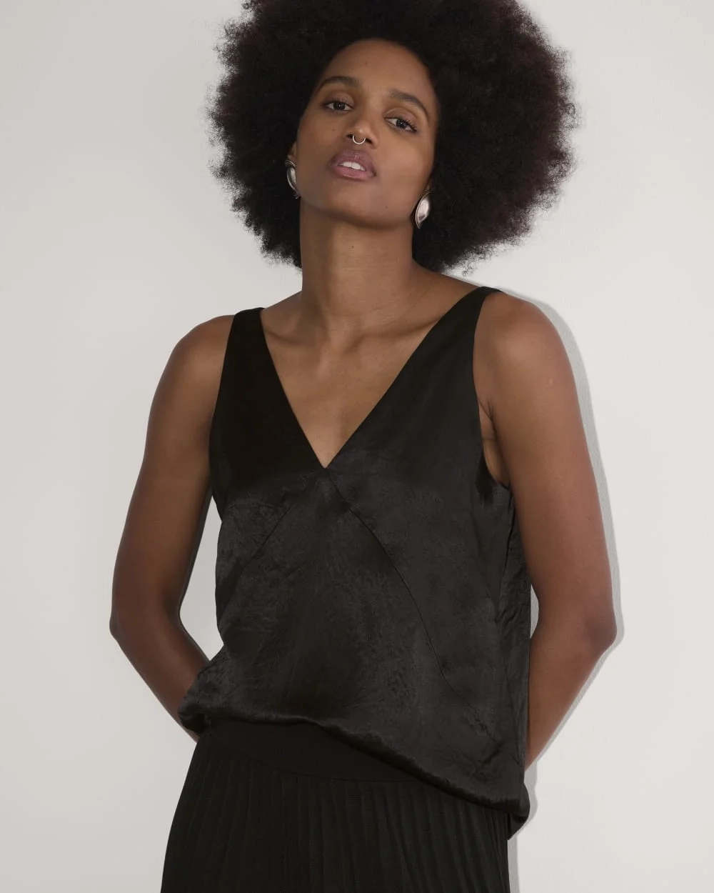 The Satin Tank | Black (5)