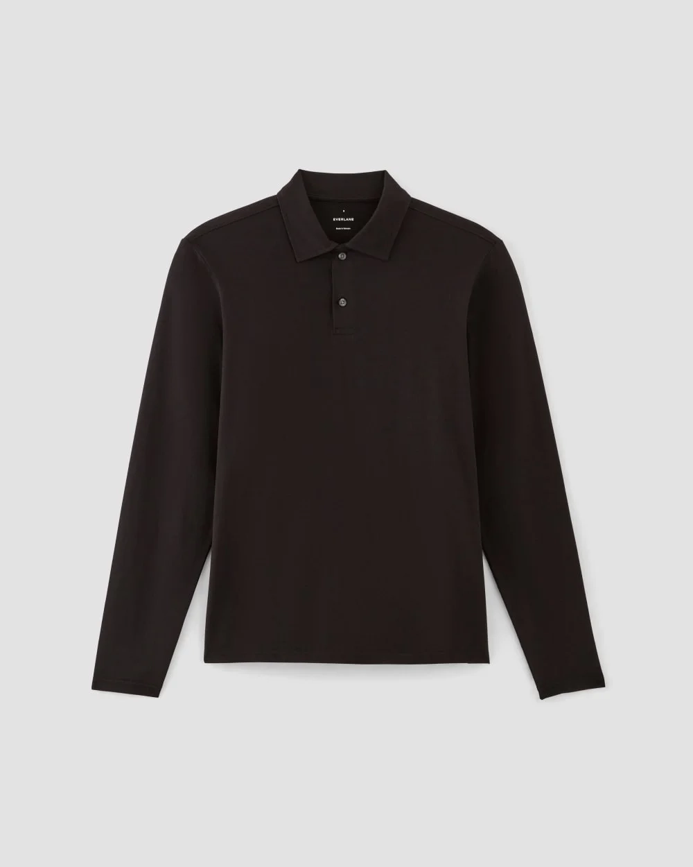 The Premium Weight Long-Sleeve Polo | Black (5)