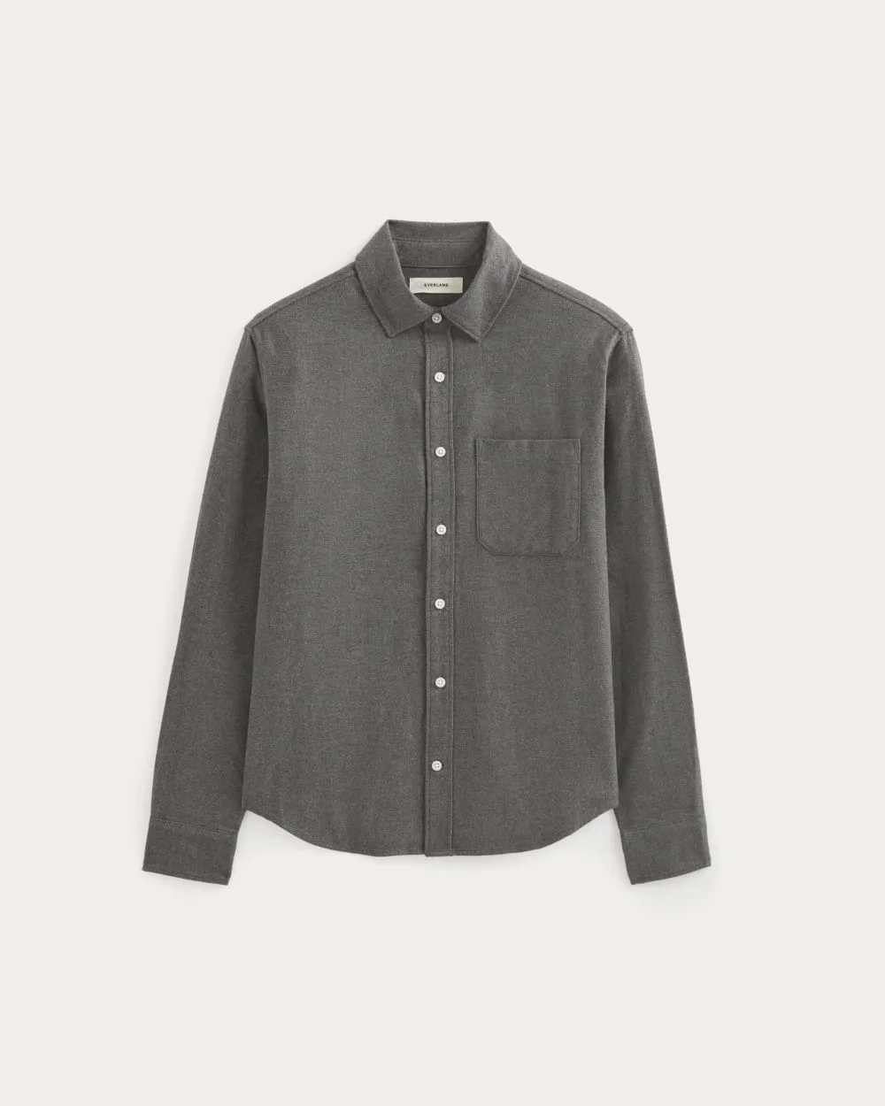 Brushed Flannel Shirt | Heathered Graphite (4)