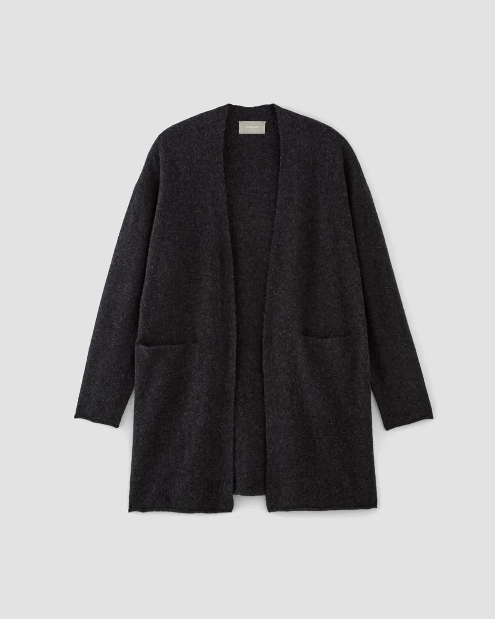 The Cozy-Stretch Long Cardigan | Charcoal (4)