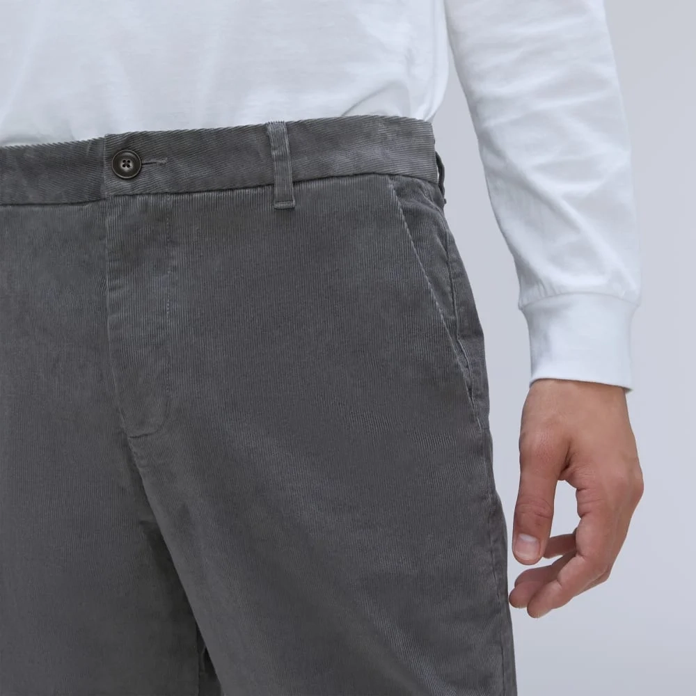 The Straight Fit Corduroy Pant | Pewter (2)