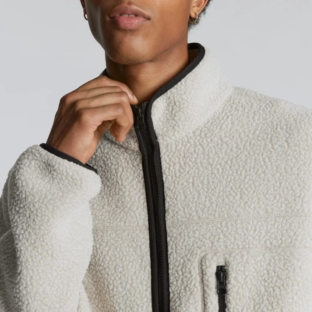 The ReNew Fleece Full Zip | Oat (5)