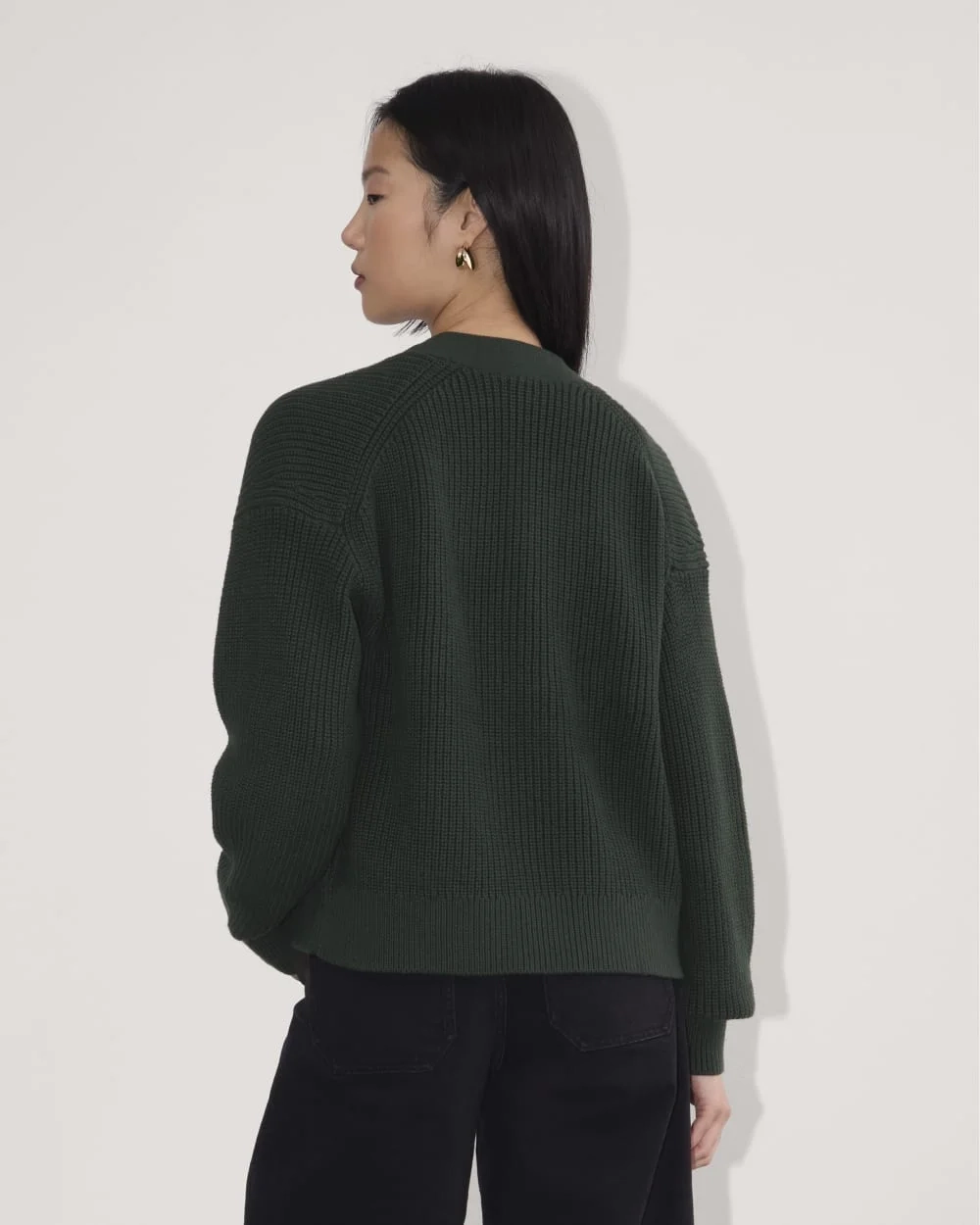 The Boxy Cardigan in Everyday Cotton | Scarab (4)