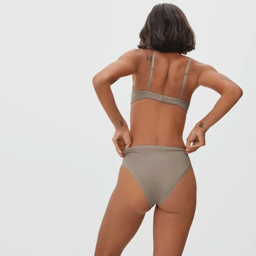 The Cotton High-Rise Bikini | Burnt Sugar (3)