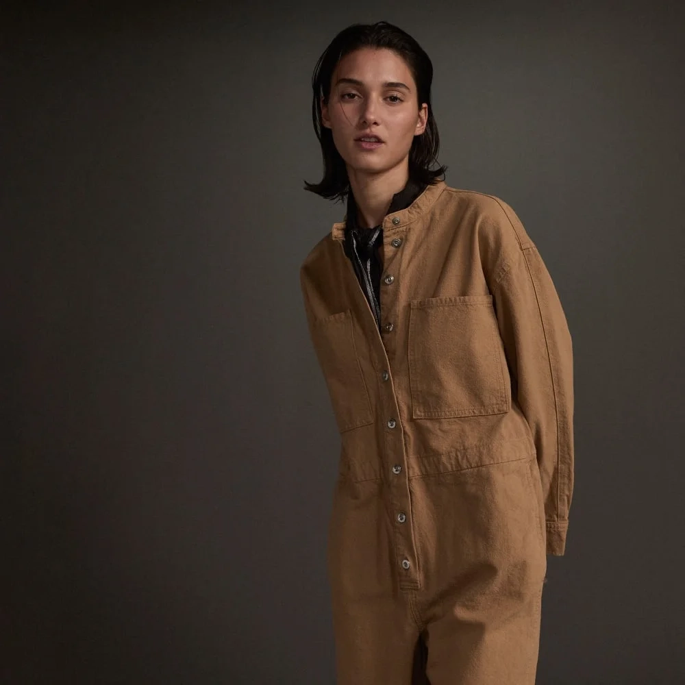The Canvas Organic Cotton Coverall | Cappuccino (4)