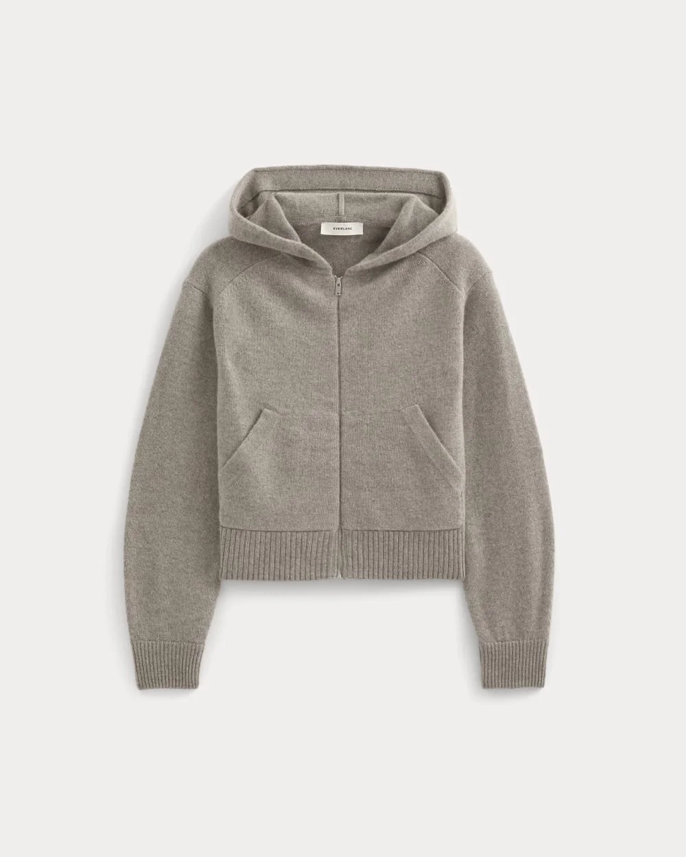 Full-Zip Hoodie in Wool Cashmere | Oatmeal (3)