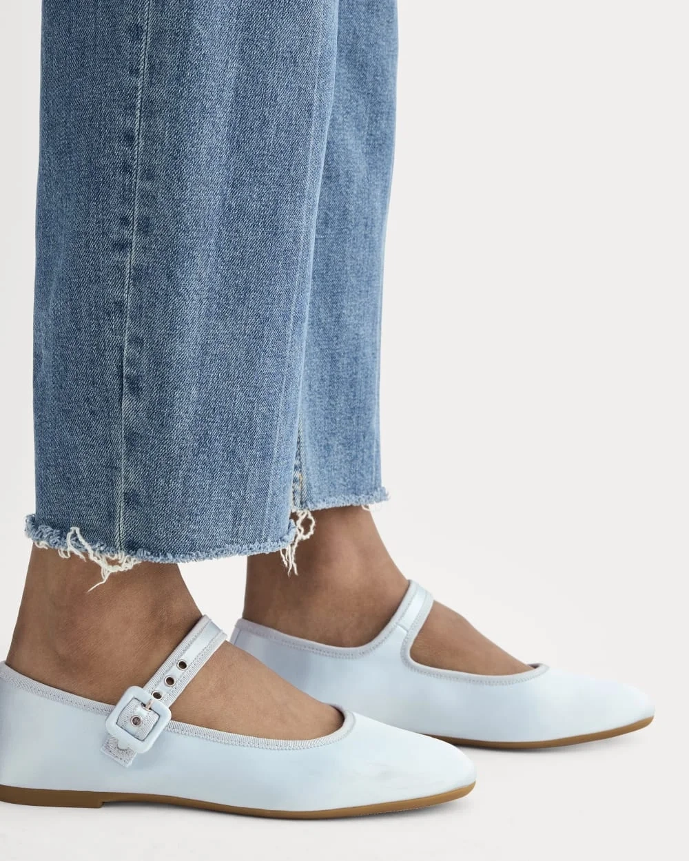 The Day Buckle Mary Jane | Robin Blue Satin (5)