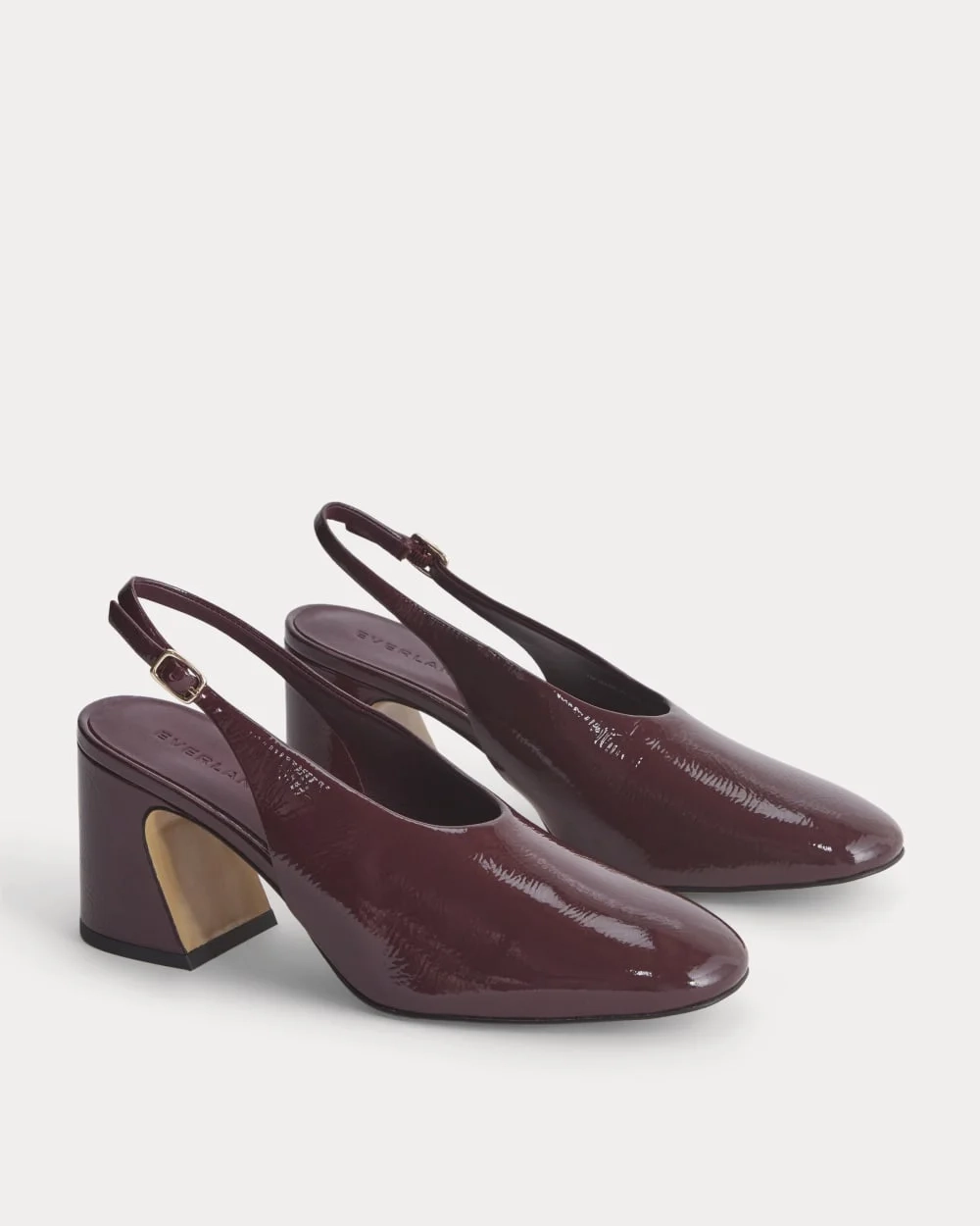 Curved Slingback Heel | Burgundy (6)