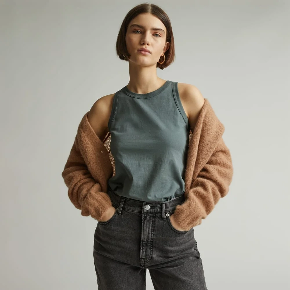 The Tank in Essential Cotton | Green Balsam
