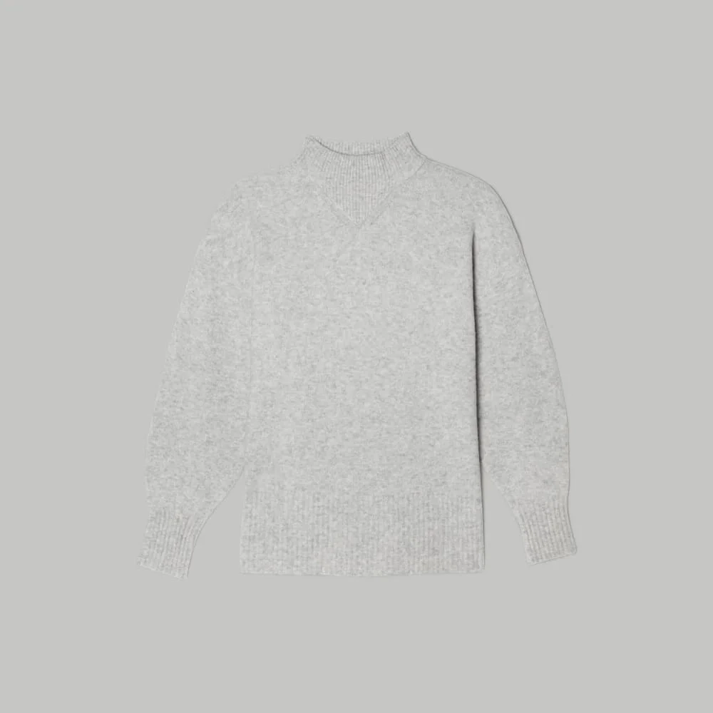 The Cozy-Stretch Pullover |  Heathered Grey (5)