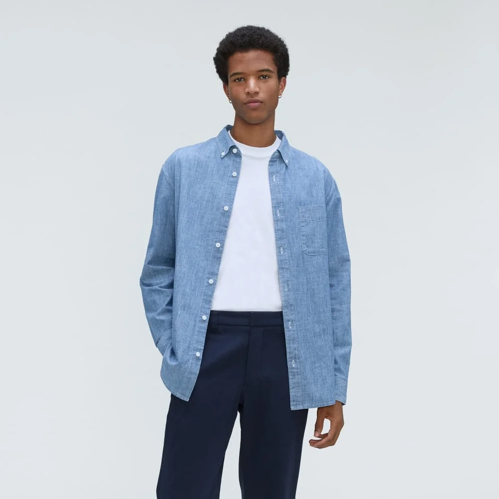 The Relaxed Organic Chambray Shirt  | Ivy Blue ReChambray