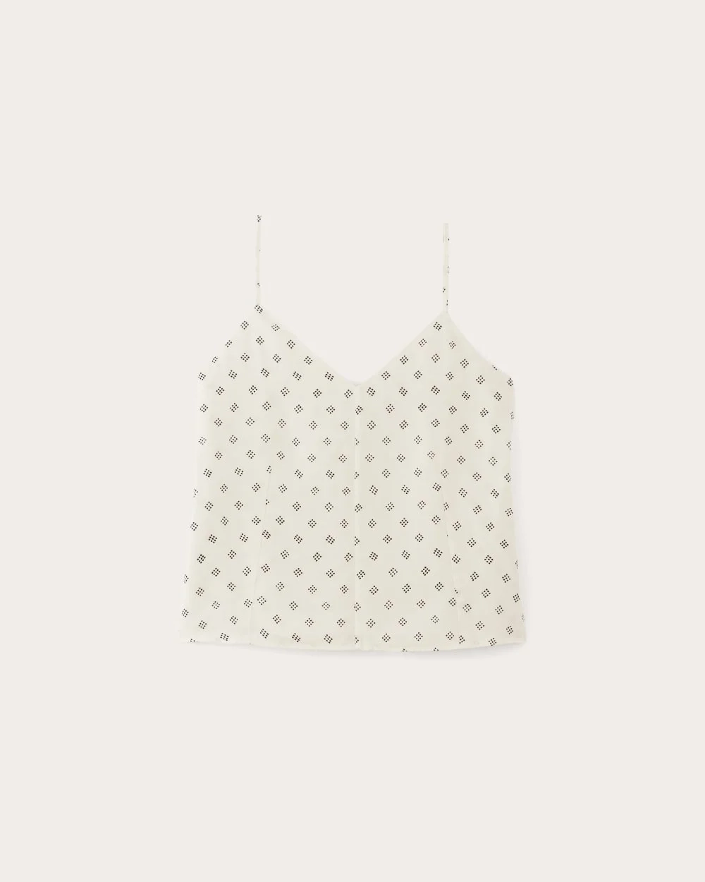 The Cami in Butterlite | Bone / Black Square Dot (4)