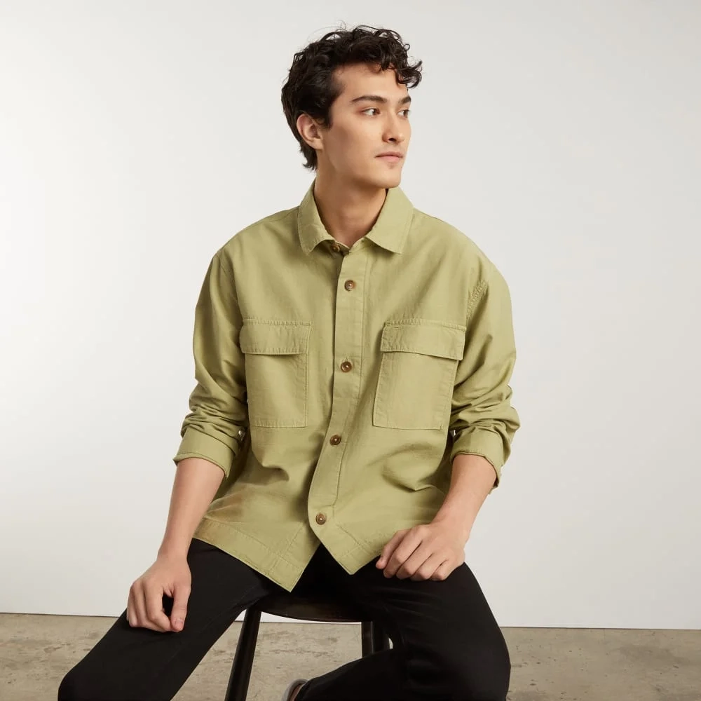 The Everyone Spring Shirt Jacket | Sage (5)