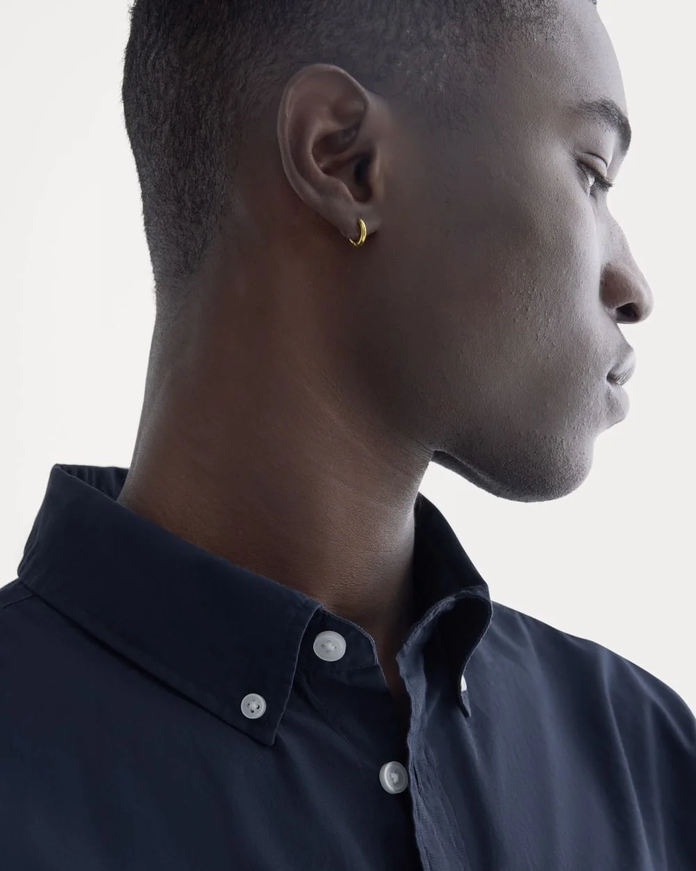Washed Poplin Shirt | Navy (3)