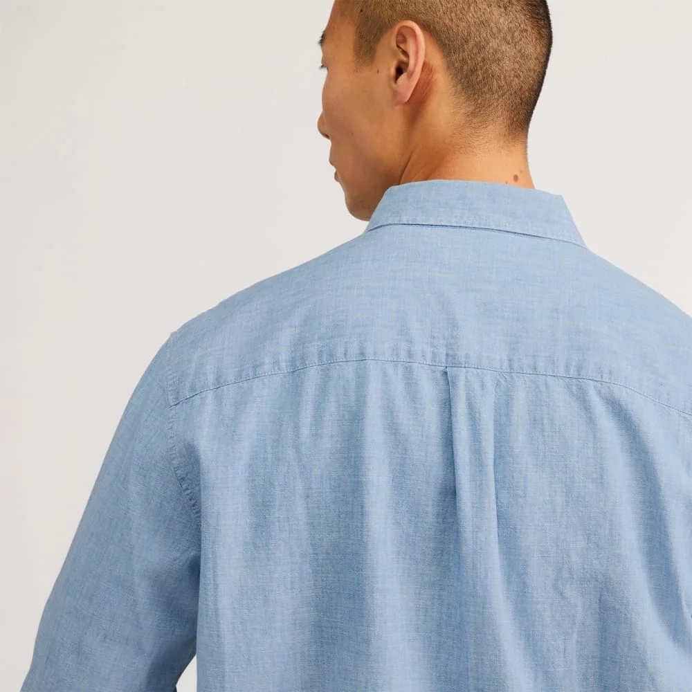 The Relaxed Organic Chambray Shirt  | Mid ReChambray (5)