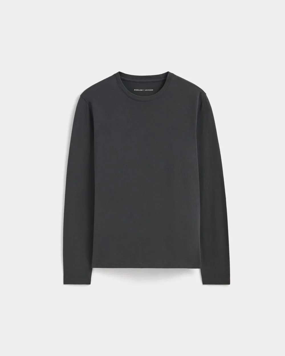 The Essential Organic Long-Sleeve Tee | Washed Black (4)
