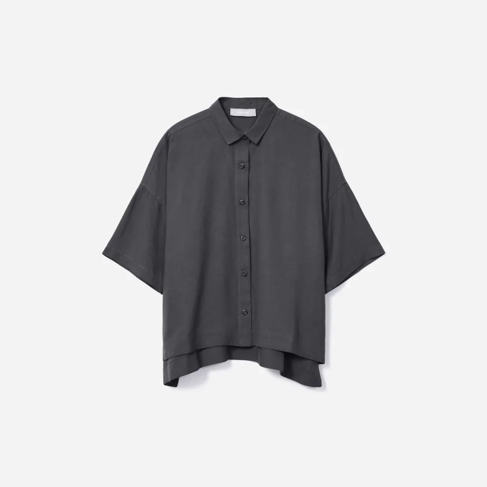 The Drapey Square Shirt | Slate Grey (5)