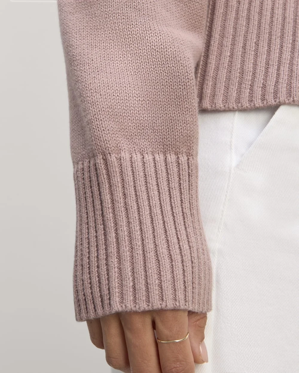 The Boxy Sweater in Everyday Cotton | Dusty Rose (5)