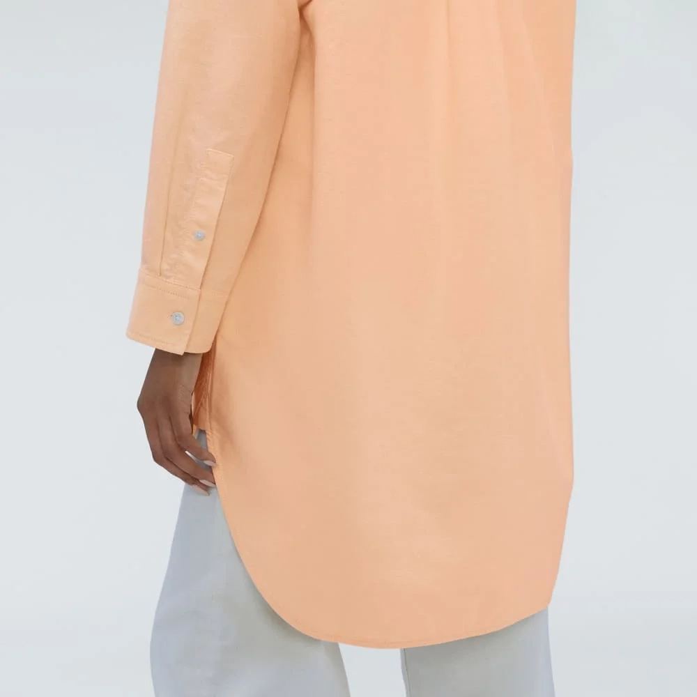 The Way Long Oxford Shirt | Apricot (6)