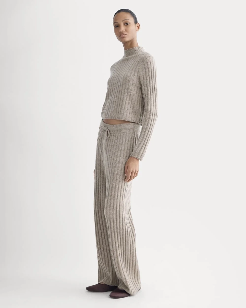 Straight-Leg Pant in Wool Cashmere | Oatmeal (4)