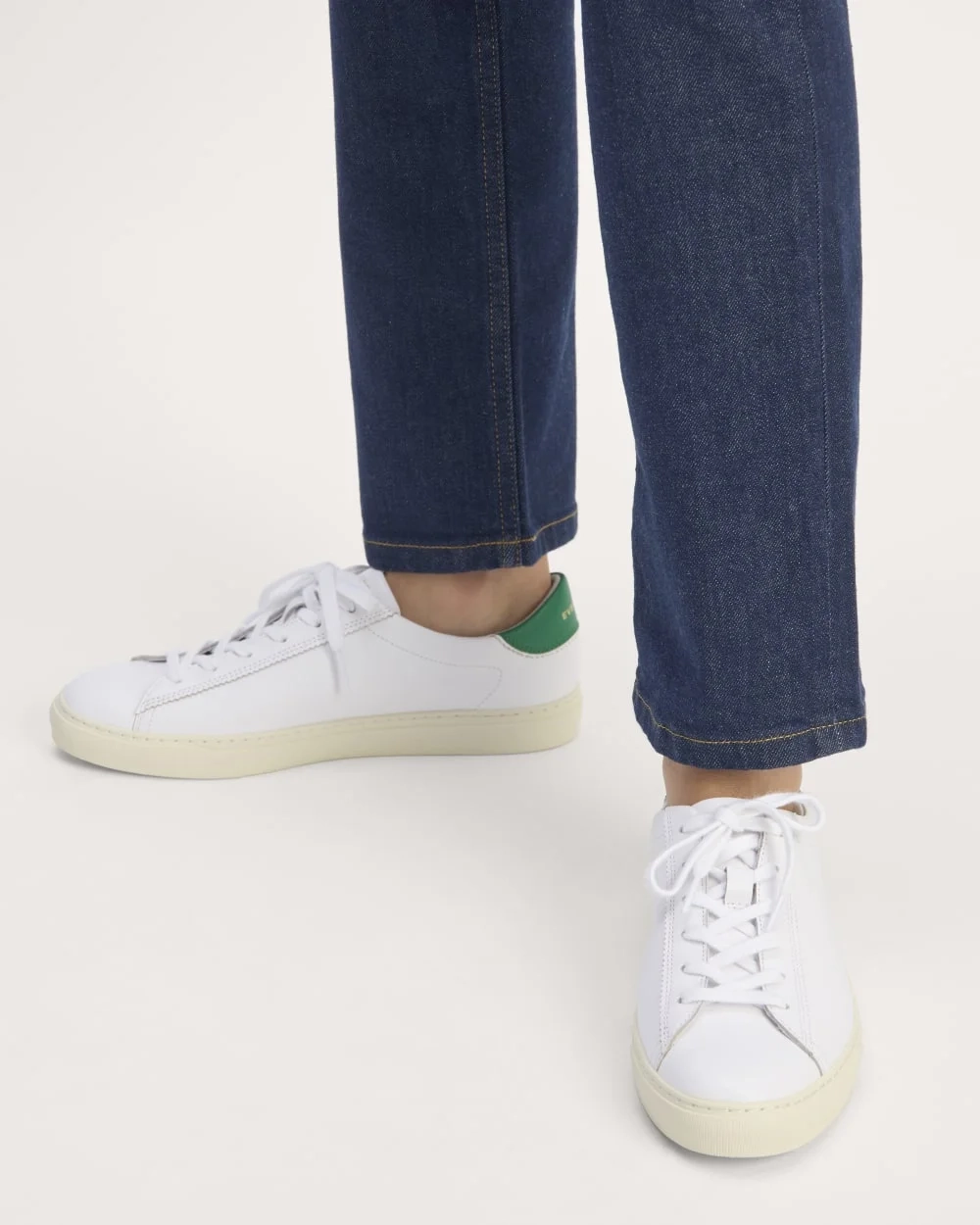 The Day Sneaker | White / Grass Green (6)