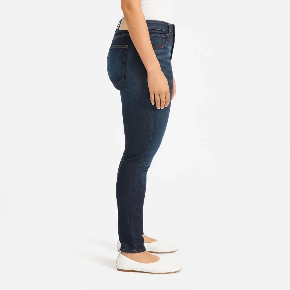 The Curvy Authentic Stretch High-Rise Skinny Jean | Dark Blue Wash | 28.5" Insea (10)