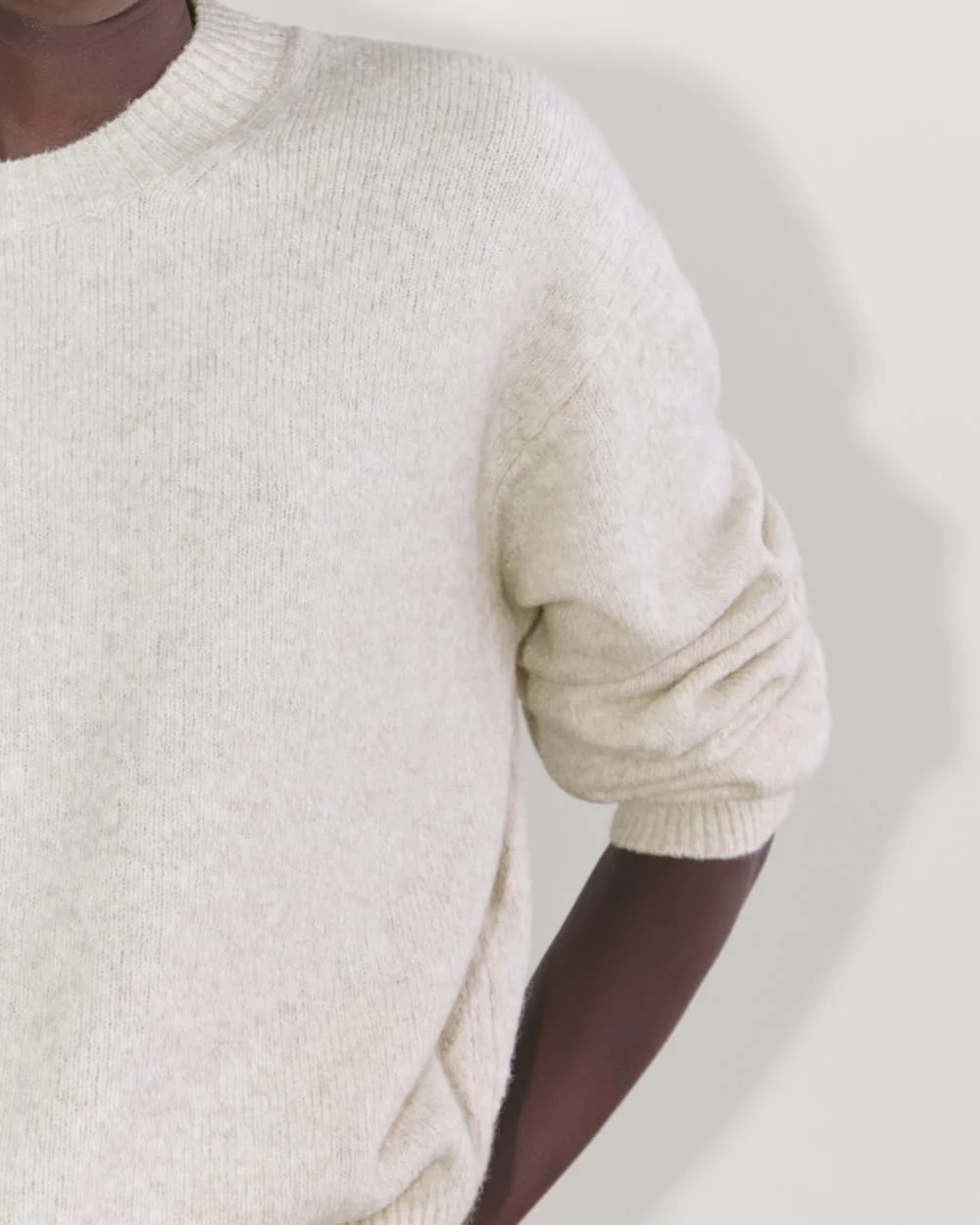The Cocoon Crew in Plush Cotton | Heathered Oat (4)