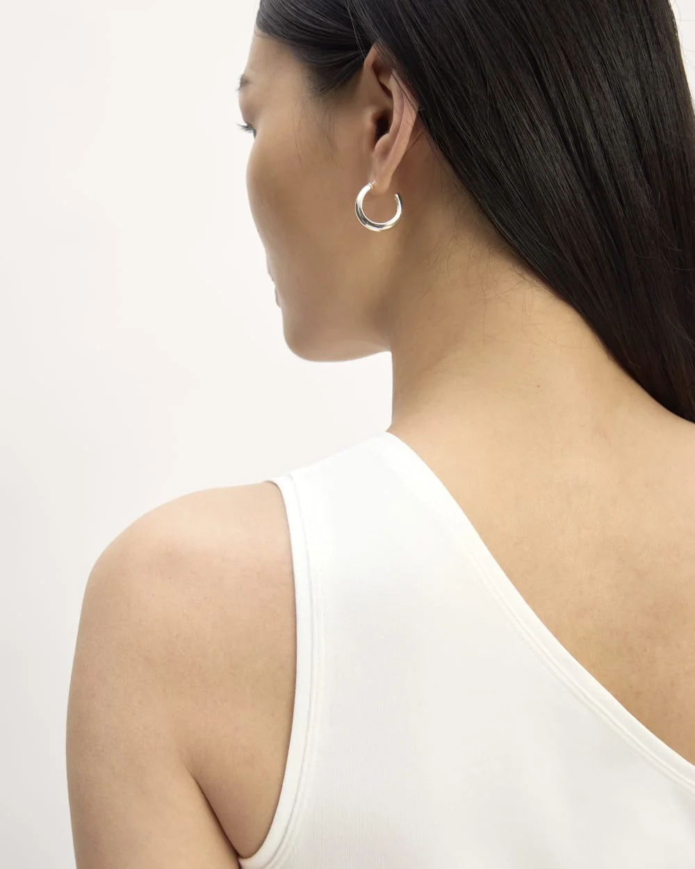 The Form One-Shoulder Tank | White (5)
