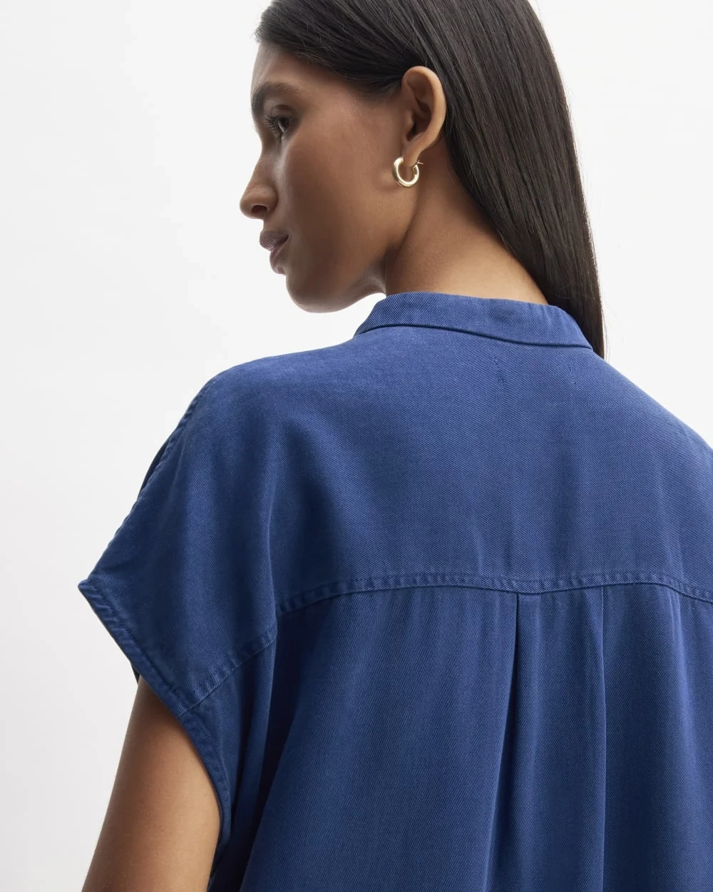 The TENCEL™ Easy Workwear Dress | Bellwether Blue (3)