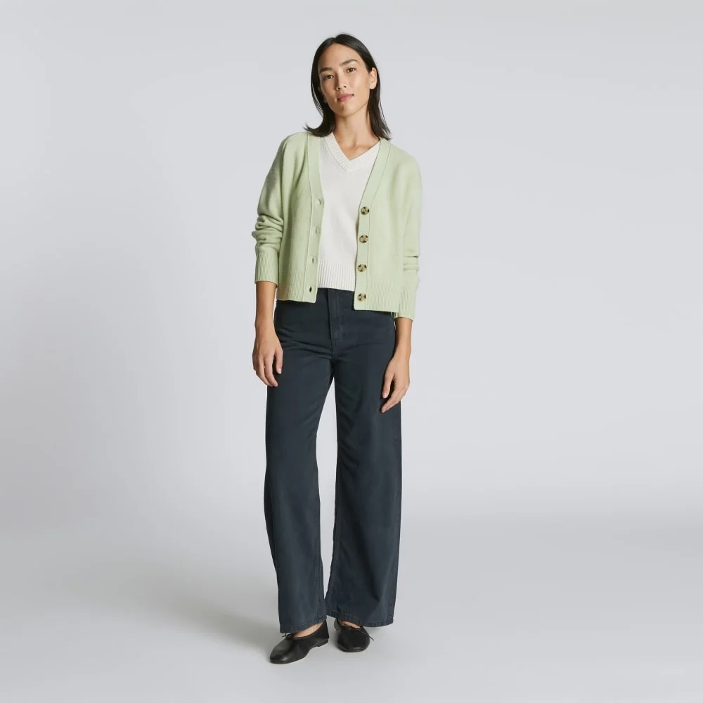 The Cashmere Cardigan | Seafoam Green (4)