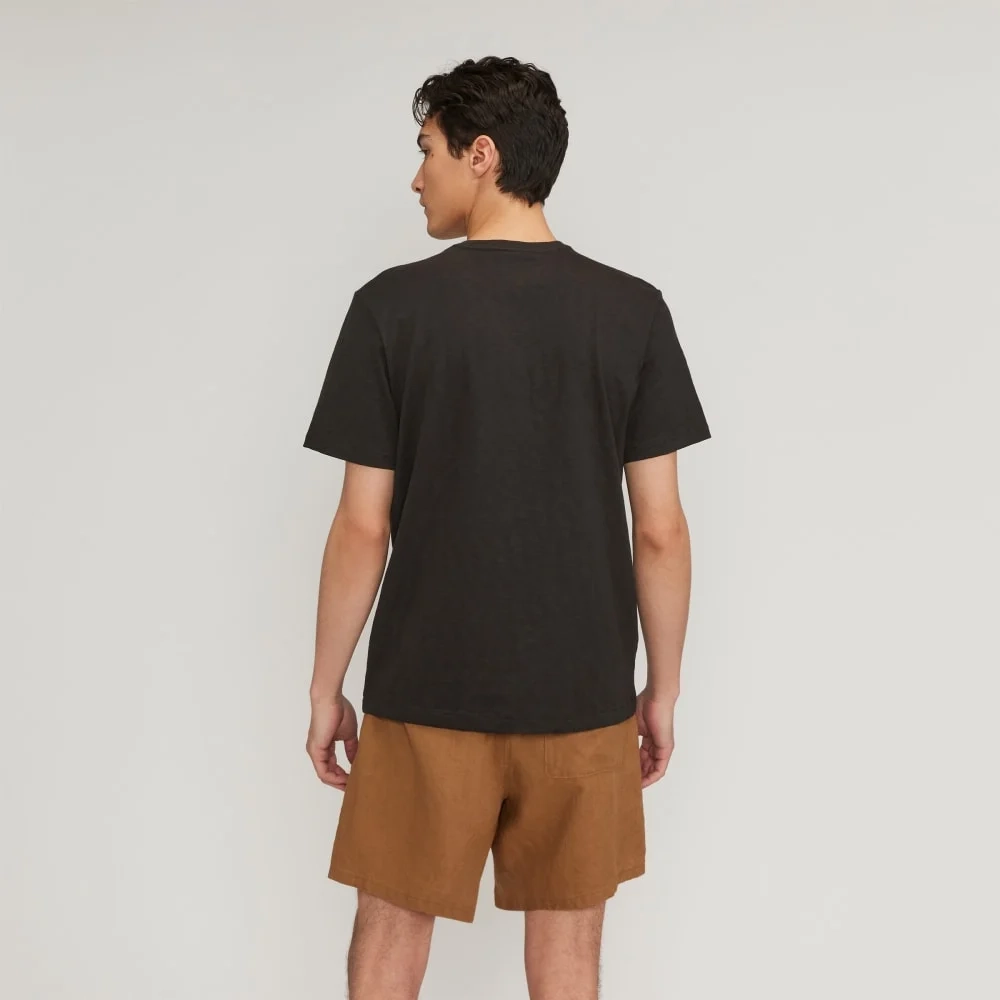The Cotton Slub Henley | Black (2)