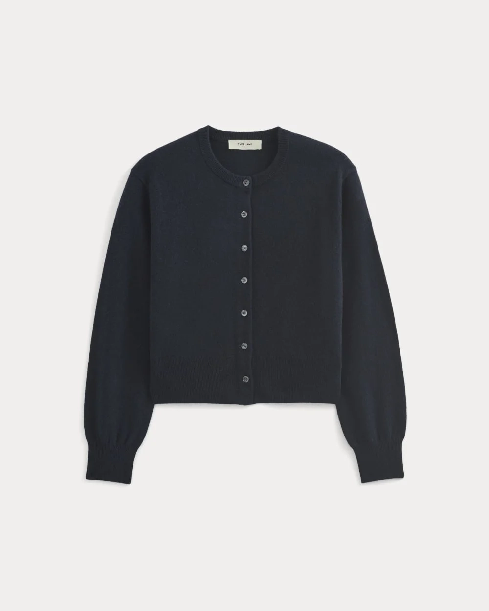 Cashmere Cropped Cardigan | Navy (6)