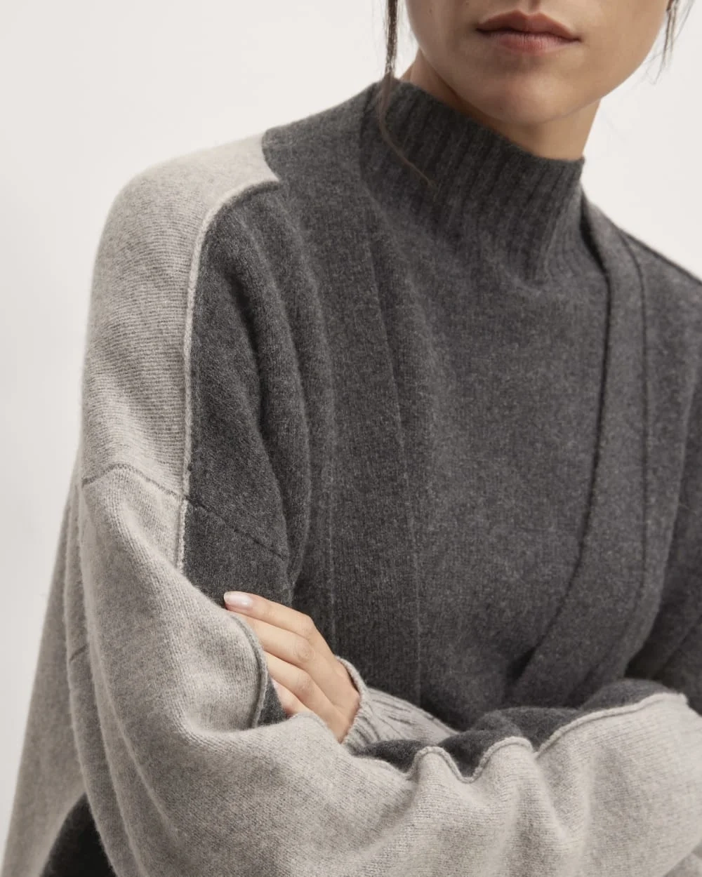The Good Merino Wool Cardigan | Graphite / Hare Grey (6)