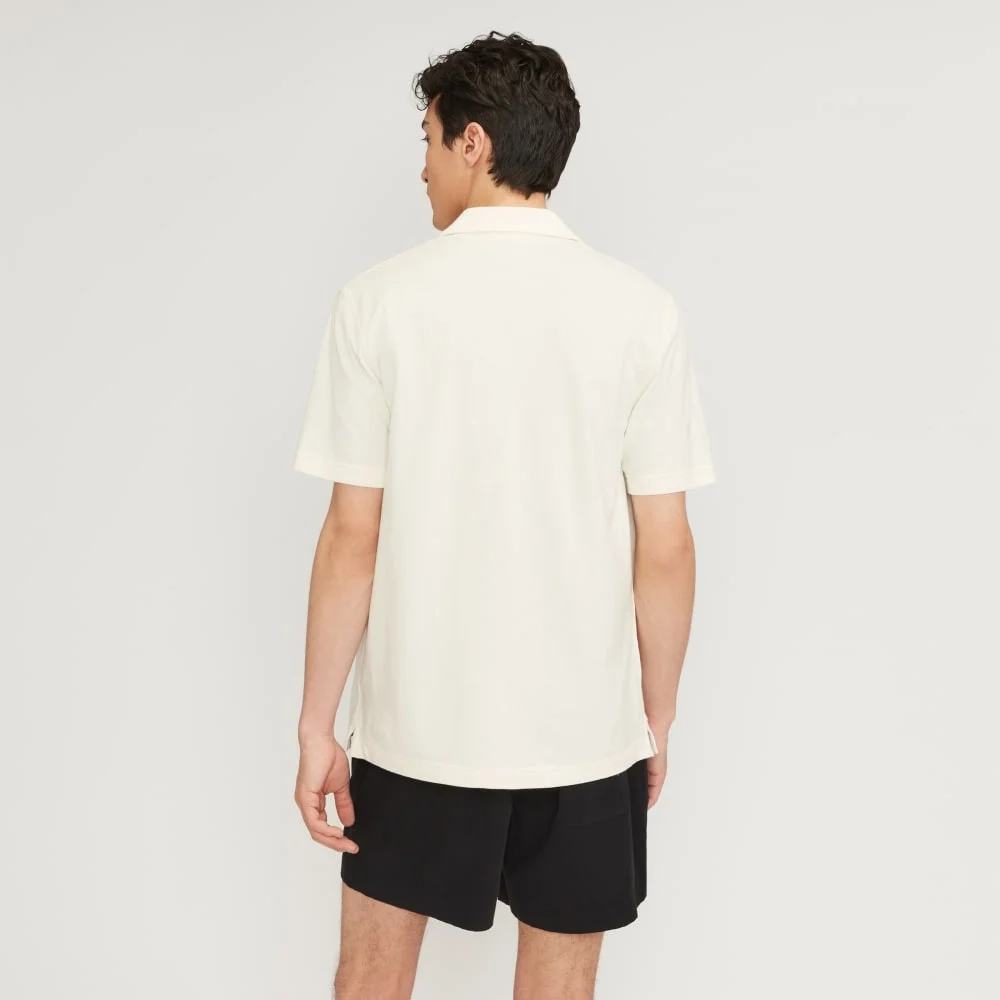 The Pique Short-Sleeve Shirt | Bone (4)