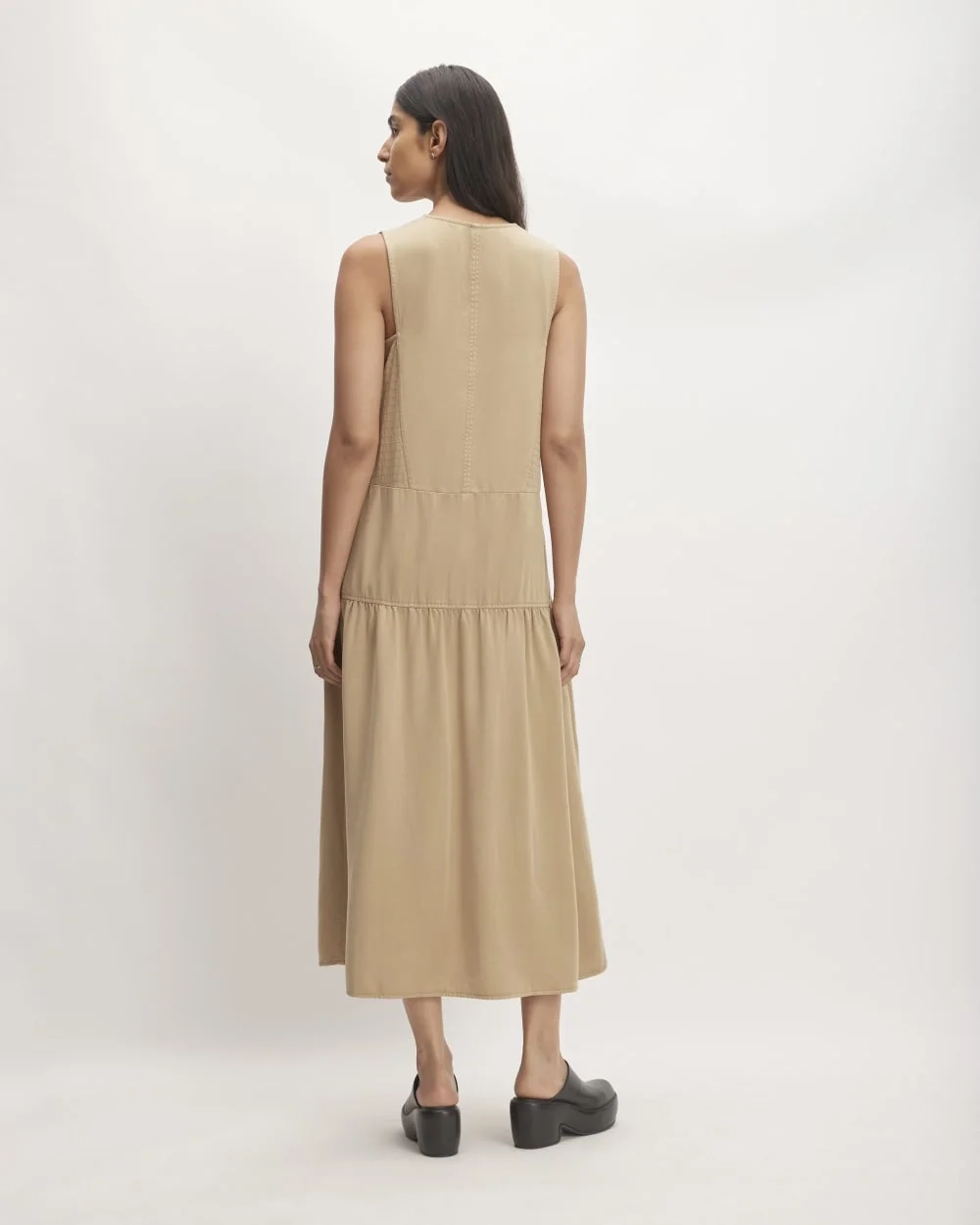 The TENCEL™ V-Neck Dress | Cornstalk (2)