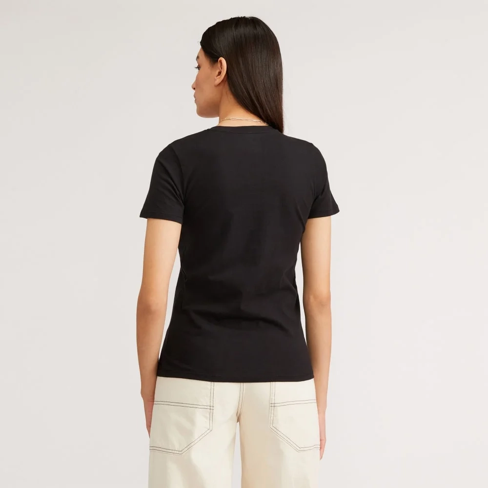 The Organic Cotton V-Neck | Black (4)