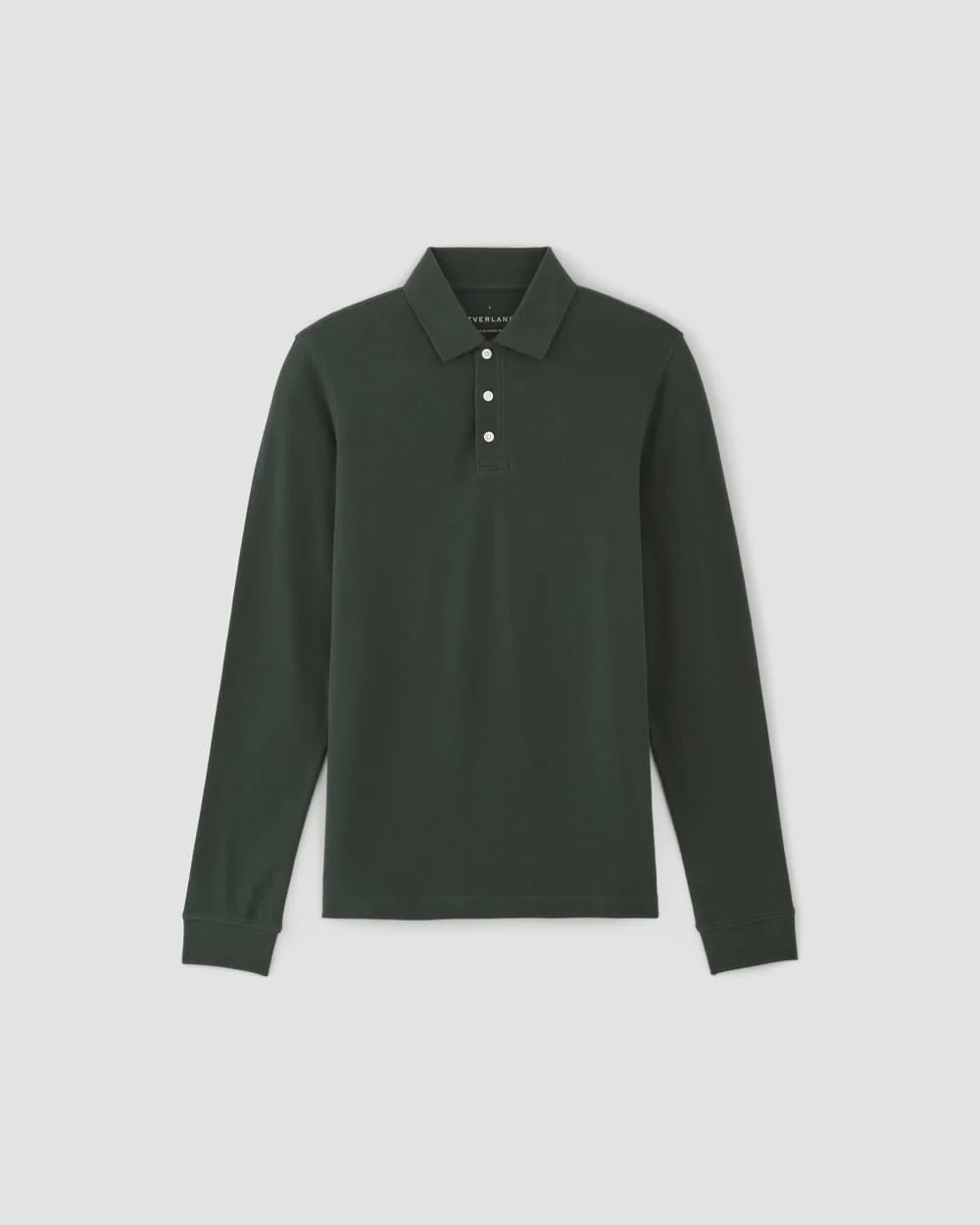 The Long-Sleeve Pique Polo | Scarab (5)