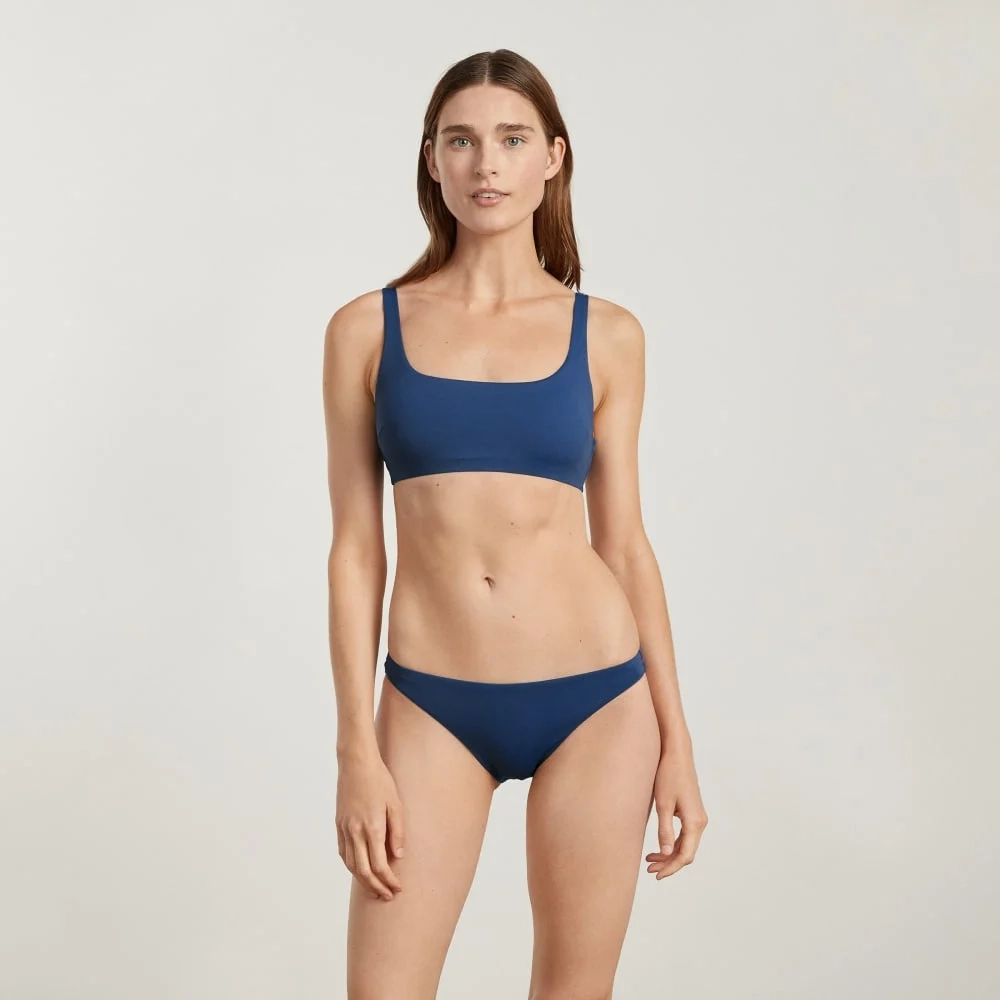 The Square-Neck Bikini Top | Blue Dusk (7)
