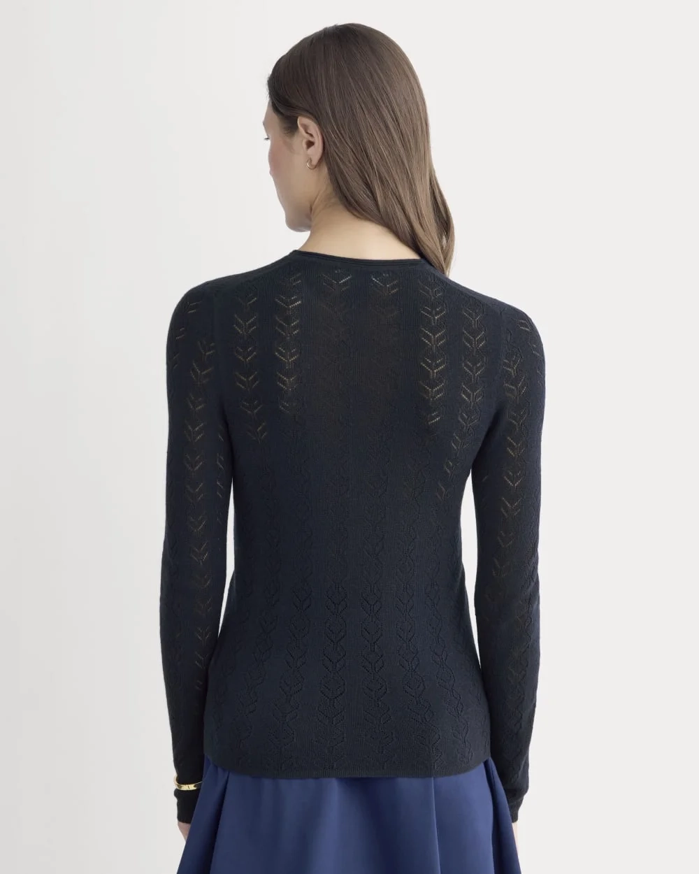 The Pointelle Crew in Ultrasoft Merino | Navy (3)