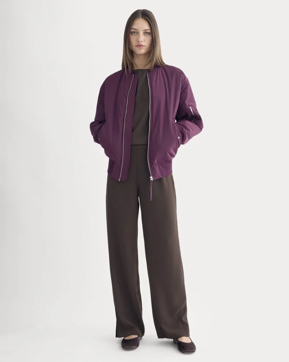 Drapey Crepe Pant | Dark Chocolate